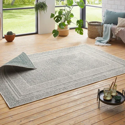 Afbeelding van Binnen &amp; Buiten Loper Retro Groen 80x250 Cm