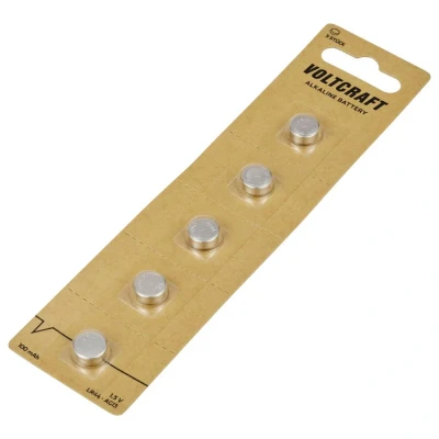 Afbeelding van VOLTCRAFT LR44 Knoopcel 1.5 V 100 mAh Alkaline VC 16108015 5 stuk(s)