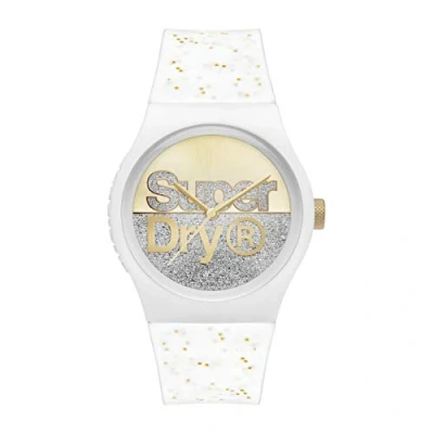 Afbeelding van Superdry SYL273W casual horloge, wit, riem, Wit., riem