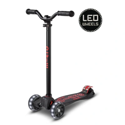 Afbeelding van Micro Step Maxi Deluxe Pro LED Zwart Rood