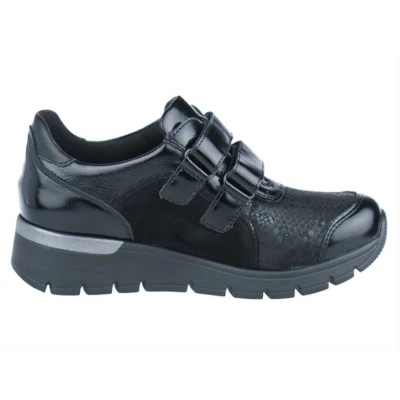Afbeelding van Waldlaufer Orthotritt Klittenbandschoen 626K31 400 001 Zwart Wijdte K