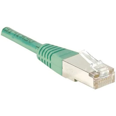 Afbeelding van Exertis Connect Patchkabel F/UTP, CAT.6, groen, 25,0 m met bijzonder smalle knikbeveiliging (S/UTP, CAT6, 25 m), Netwerkkabel
