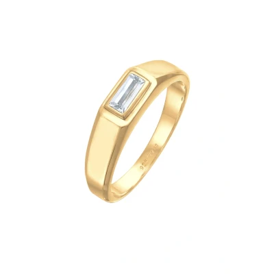 Afbeelding van Kuzzoi Elegant Chick Ring goldcoloured, Heren, Maat: 62, Gold coloured