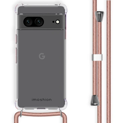 Afbeelding van iMoshion Hoesje met koord Geschikt voor Google Pixel 7 Backcover Rosé Goud