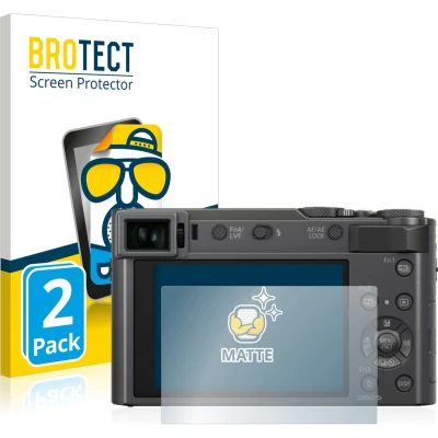 Afbeelding van BROTECT Screenprotector voor Panasonic Lumix DC TZ200 Folie Beschermfolie matte (2 Stuks)