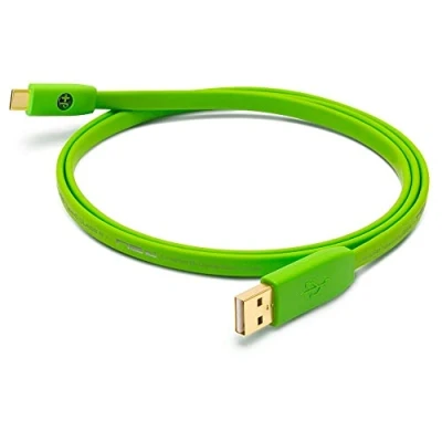 Afbeelding van Neo by Oyaide d+ USB (klasse B) A naar C snelle en duurzame digitale kabel voor DJ&#039;s, muzikanten producenten groen