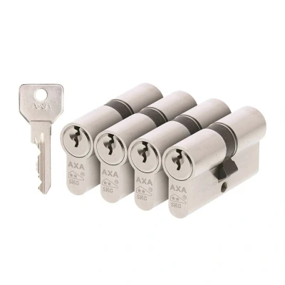 Afbeelding van AXA 7211 00 08/BL4 Dubbele veiligheidscilinder Security 30 60x17mm (4st)