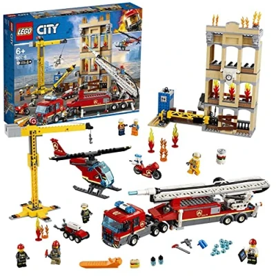 Afbeelding van LEGO City Brandweerkazerne in de Stad 60216