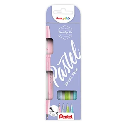 Afbeelding van Pentel SES15P 4 Penseelstiften, pastelkleuren, stuks