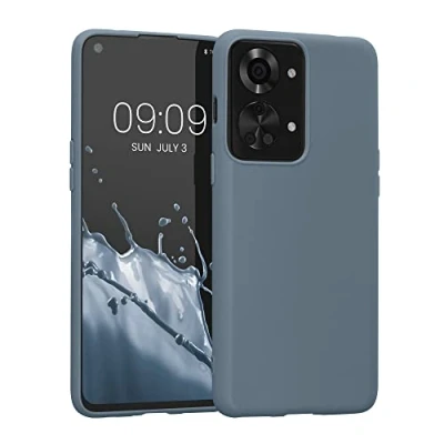 Afbeelding van kwmobile telefoonhoesje geschikt voor OnePlus Nord 2T 5G Hoesje smartphone Back cover in leisteen
