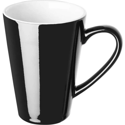 Afbeelding van Olympia Cafe Latte Cup Zwart 340ml 11.5fl Oz (pak van 12) CU957