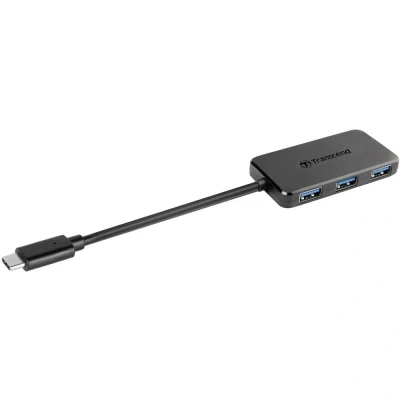 Afbeelding van Transcend TS HUB2C USB 3.2 Gen 1 hub 4 poorten Zwart