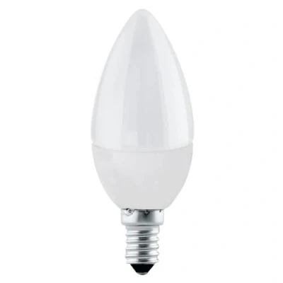 Afbeelding van EGLO Ledlamp E14, kaarslamp, 5 watt (komt overeen met 40 gloeilamp), 470 lumen, warmwit, 3000 Kelvin, C37, Ø 3,7 cm