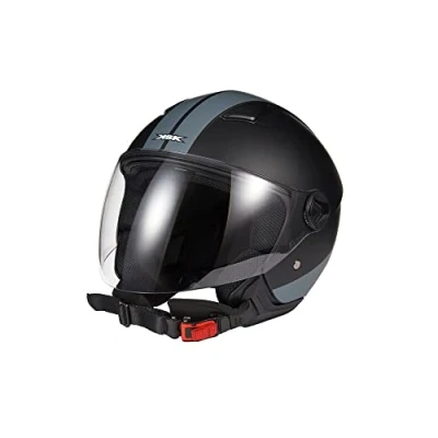 Afbeelding van KSK MIAMIG003 Jethelmen L, 59 60 cm grijs/zwart ECE 22.06 voor de zomer