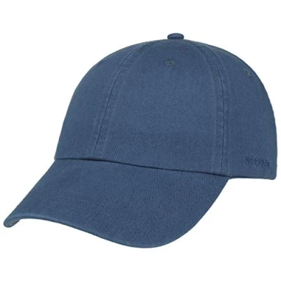 Afbeelding van Stetson Rector Baseball Cap voor dames en heren zonnebrandkap van katoen (UV 40+) verstelbare katoenen muts (55 60 cm) baseballcap zomer/winter, koningsblauw