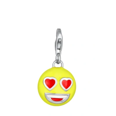 Afbeelding van Elli Smiling FACE HERZ Hanger, Dames, Maat: One Size, Silber