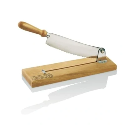 Image de Totally Addict Trancheuse à pain en bois et inox