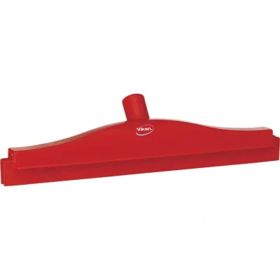 Afbeelding van Vikan Vloertrekkers Met Vaste Nek Full Colour Hygiëne Vloertrekker Polypropyleen En Tpe Rubber 40cm Breed Rood