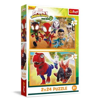 Afbeelding van Trefl Puzzle 2 x 24 Marvel Spidey (24 onderdelen)