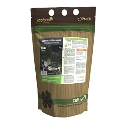 Afbeelding van CULTIVERS 1 kg biologische bonsai meststof. 100% en natuurlijke meststof, langzame gecontroleerde afgifte, gegranuleerd met NPK 8 5 +74% M.O. Ác. Humics