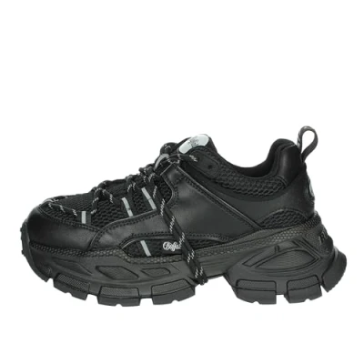 Afbeelding van Buffalo Saturn LACE Sneakers laag, Dames, Maat: 41, Black Textiel/ synthetisch