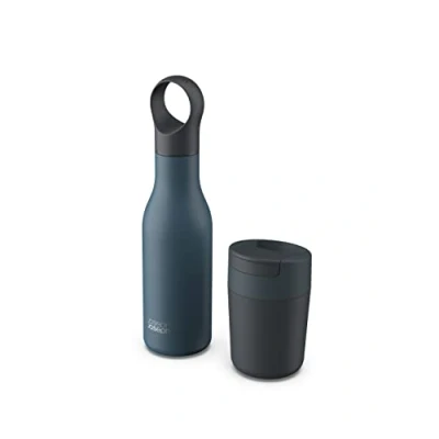 Afbeelding van Joseph Reuse Repeat Reisbeker en warmwaterkruik, 500 ml, blauw, 2 stuks