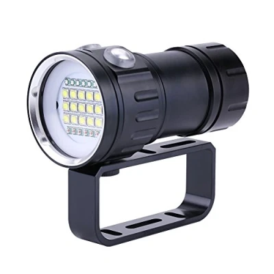 Afbeelding van Duiken Zaklamp 18000 IPX8 Scuba Dive Lights 500M LED Onderwater Verlichting voor Buitensporten