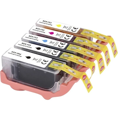 Afbeelding van Renkforce Inktcartridge vervangt Canon PGI 525PGBK, CLI 526BK, 526C, 526M, 526Y Compatibel Combipack zwart, Foto Cyaan, Magenta, Geel