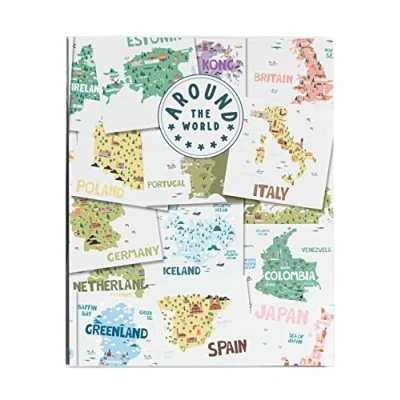Afbeelding van Grupo Erik fotoalbum 13 x 20 cm Around The World met 96 hoezen en personaliseerbare omslag voor kinderen,