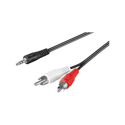 Afbeelding van Goobay Audio adapterkabel AUX, 3,5 mm jack naar stereo RCA stekker