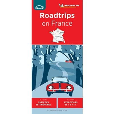 Afbeelding van Michelin 769 Roadtrips Frankrijk Wegenkaart Kleurloos Reisboeken &amp; Kaarten