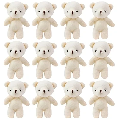Afbeelding van Bogoro 12 stuks mini beer, teddybeer, sleutelhanger voor verjaardag, bruiloft, kerstfeest