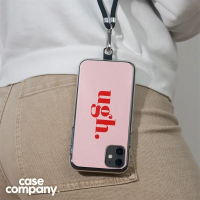 Afbeelding van Case Company® hoesje met Koord geschikt voor Xiaomi 13 Ugh Telefoonhoesje Zwart Bescherming aan alle Kanten en Over de Schermrand