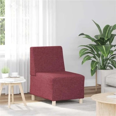 Image de vidaXL Fauteuil rouge bordeaux 55 cm tissu4108471