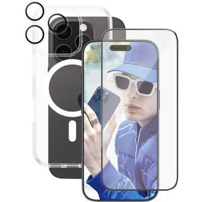 Afbeelding van PanzerGlass CARE by ® Panzerglas 3 in 1 Protection Backcover Apple iPhone 16 Pro Transparant Inductieve lading