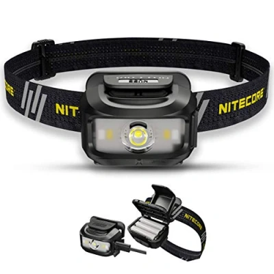 Afbeelding van Nitecore NU35 Hoofdlamp Oplaadbaar Dual Stroombron LED 460 Lumen Met Rood Licht [ Inclusief Oplaadbare Li ion Batterij ]