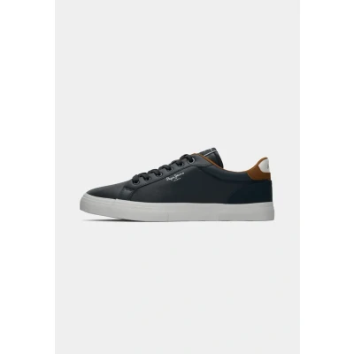 Afbeelding van Pepe Jeans Kenton Court Sneakers laag, Heren, Maat: 40, Navy Leer en textiel