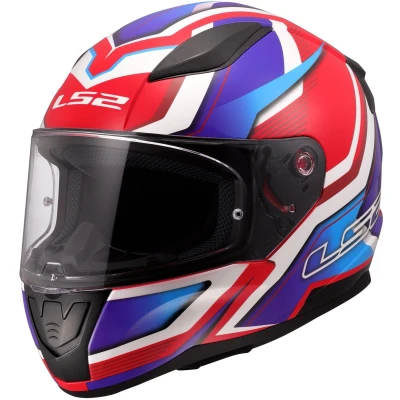Afbeelding van LS2 FF353 Rapid II helm Flitz wit blauw rood L