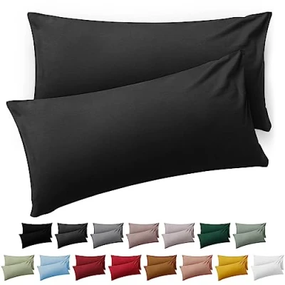 Afbeelding van Blumtal Kussensloop Microvezel Kussenhoes 40 x 70 cm Antraciet Set van 2