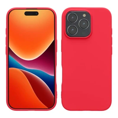 Afbeelding van kwmobile telefoonhoesje geschikt voor Apple iPhone 16 Pro Hoesje smartphone Back cover in neon roze