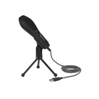 Image de Microphone de bureau delock 65939 usb 2. 0 noir