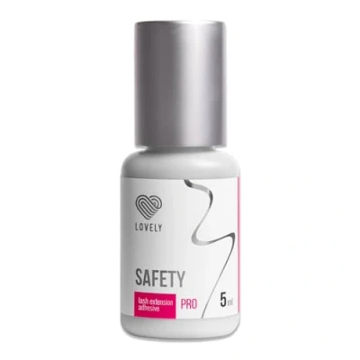 Afbeelding van LOVELY SAFETY wimperlijm (5 ml, kleur: ZWART) langzame lijm, droogtijd: 4 seconden, 5 weken hechting, duurzaam, voor wimperextensions, ideaal training