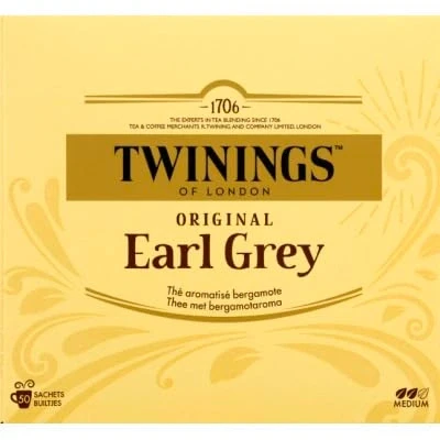 Afbeelding van Twinings Original earl grey Grootverpakking 50 zakjes