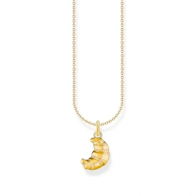 Afbeelding van Thomas Sabo KE2229 413 39 L45V Halsketting Dames 925er Zilver 18K geel verguld 38 45cm