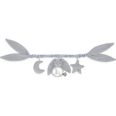 Afbeelding van Kaloo Lapinoo Wagenspanner Blauw 3 Hangende Speeltjes Om Baby Te Stimuleren, Vanaf De Geboorte Gemakkelijk Vast Maken Aan Oren Ideaal Accessoire Voor In Wandelwagen Of Autostoel