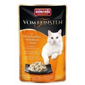 Afbeelding van 18 x 50 g Animonda Vom Feinsten Adult in saus kipfilet + eendenborst nat kattenvoer