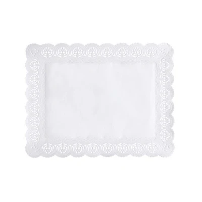 Afbeelding van 100 vellen kantpapier, vierkant, 34 x 26 cm, wit