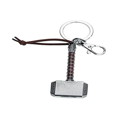 Image de Porte Clé Thor 2 Marteau de en métal 8 cm