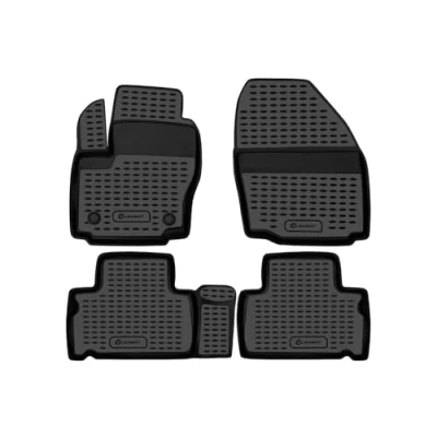 Afbeelding van Element 3D antislip rubberen vloermatten voor Ford S Max 06 15, zwart