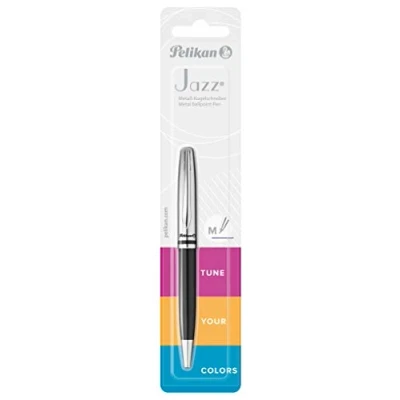 Afbeelding van Pelikan Jazz Classic Zwart Intrekbare balpen met klembevestiging Medium 1 stuk(s)